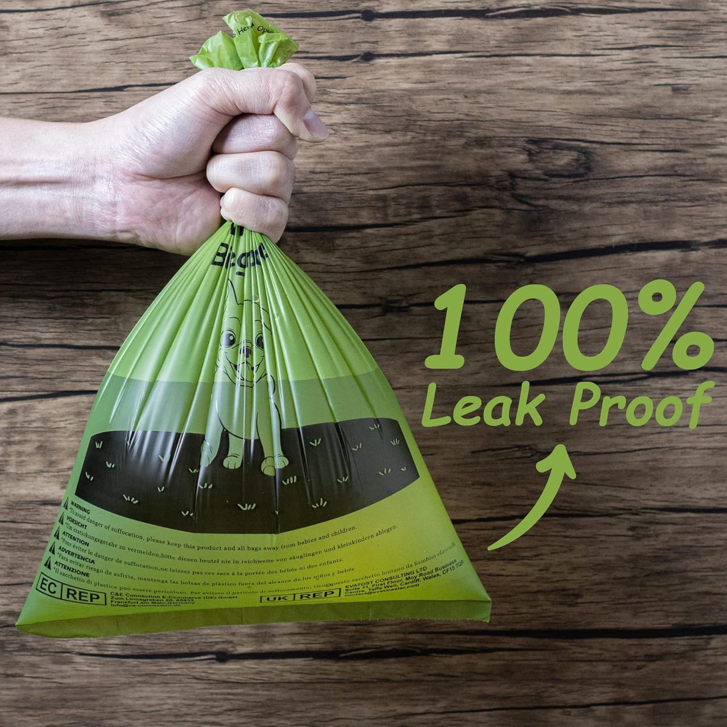 540 Poop Bags for Dog Waste, Extra Thick & Strong, 100% Leak Proof Biodegradable Dog Waste Bags (Brown)