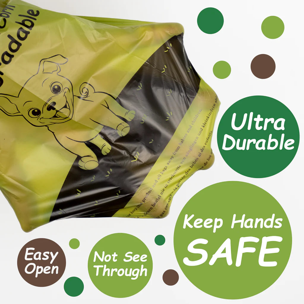 540 Poop Bags for Dog Waste, Extra Thick & Strong, 100% Leak Proof Biodegradable Dog Waste Bags (Brown)