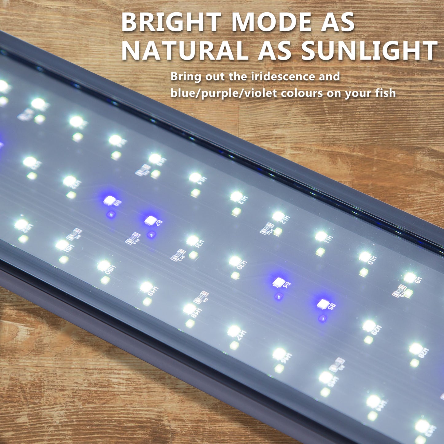 18W Set 2 Aquarium Blue White LED Light for Fish Tank 75-95cm