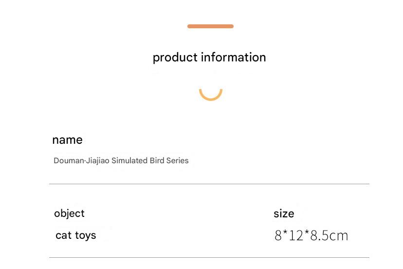 Interactive Plush Cat Toy - Lifelike Bird with Chirping Sounds and Feathers