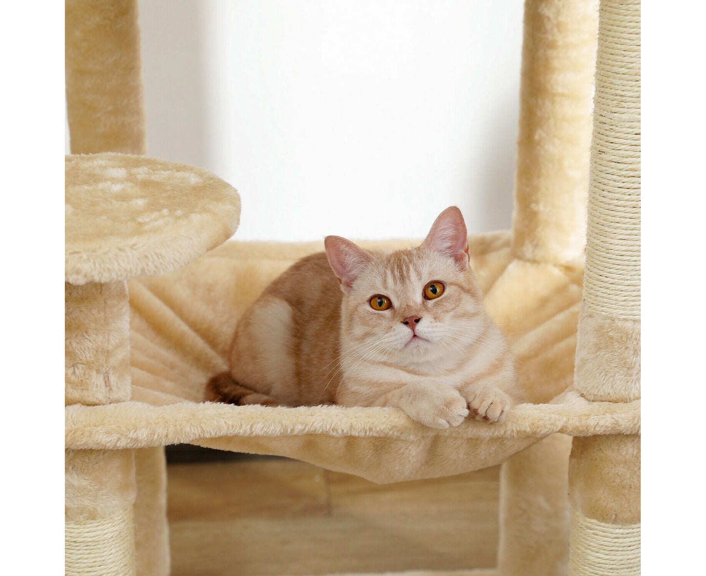 Road Cat Tree Tower Scratching Post Scratcher Wood Condo House Bed Cat Toys 143Cm