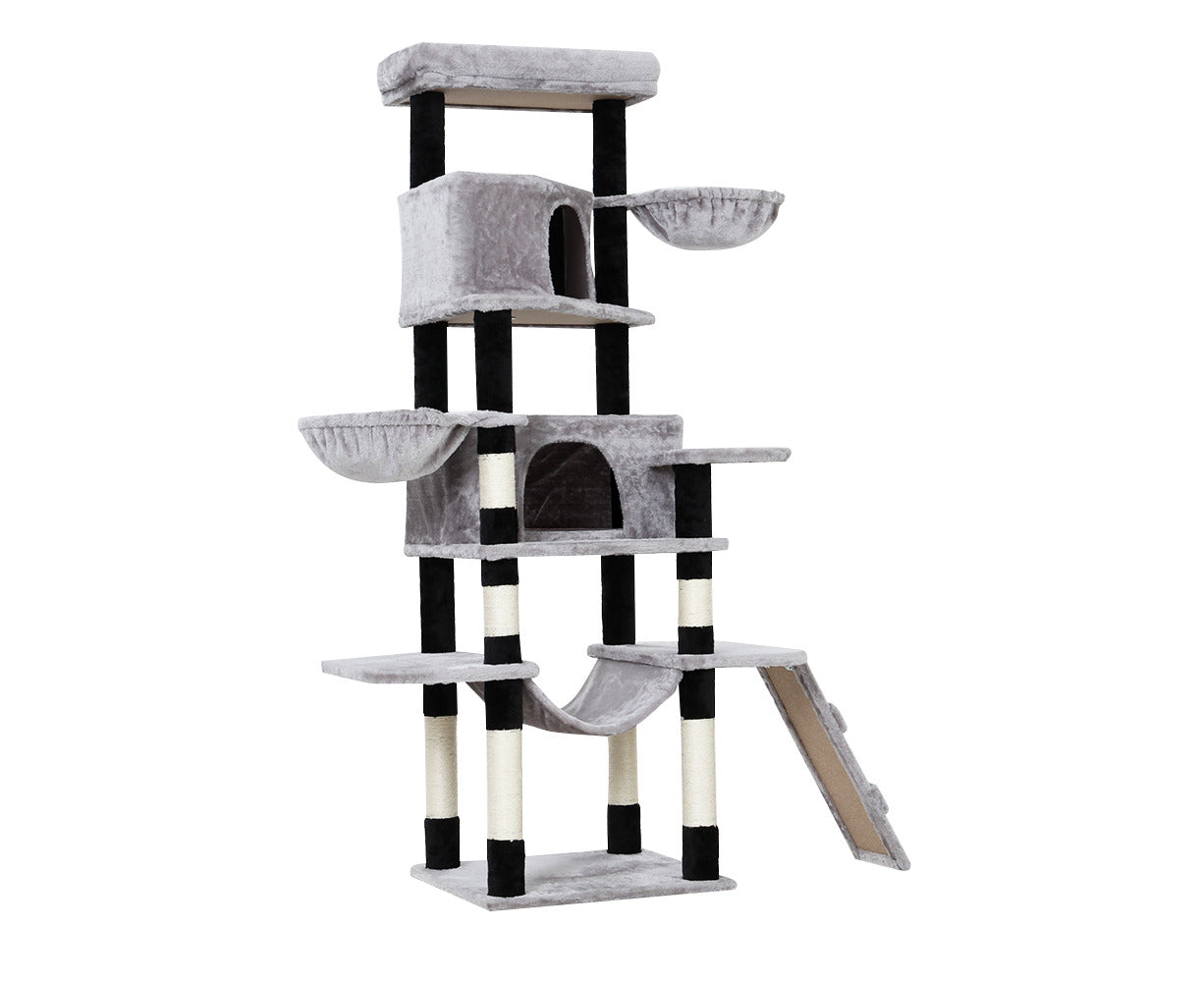 I.Pet Cat Tree 161Cm Tower Scratching Post Scratcher Wood Condo House Play Bed