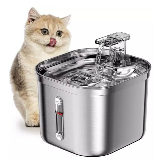 2.2L Stainless Steel Pet Water Dispenser