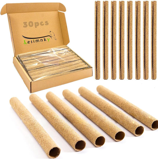 30PCS Birds Perch Covers, Sand Perch for Bird Cage Platform Accessories Bird Perch Covers Sandpaper Sand Perch Covers for Parakeets Canaries Finches & Small Birds, Yellow