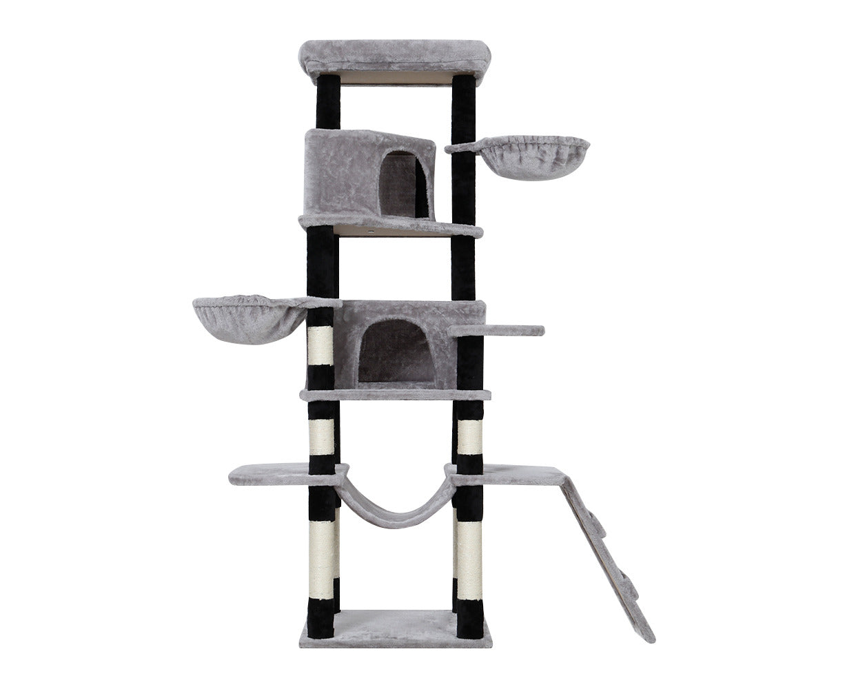 I.Pet Cat Tree 161Cm Tower Scratching Post Scratcher Wood Condo House Play Bed