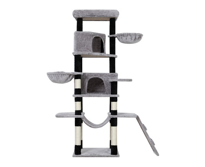 I.Pet Cat Tree 161Cm Tower Scratching Post Scratcher Wood Condo House Play Bed