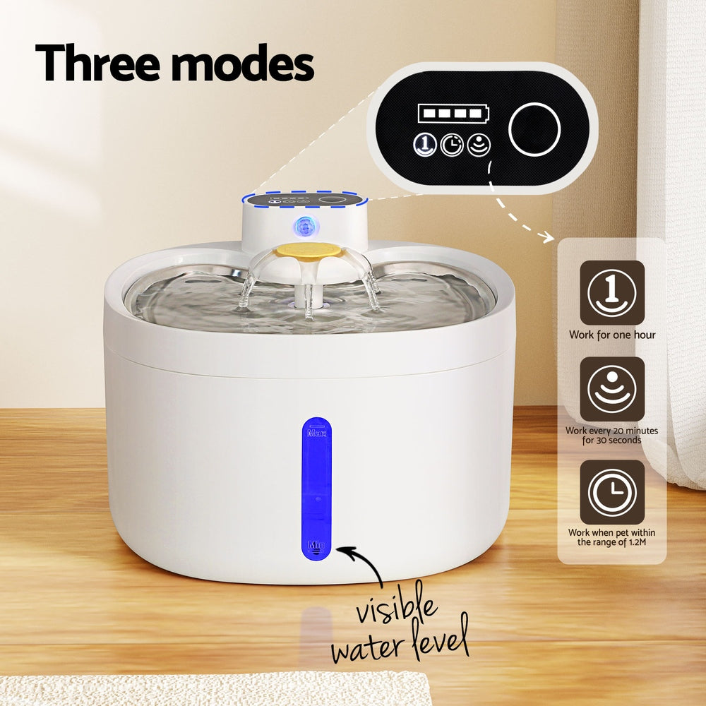 i.Pet 2.6L Filtered Water Fountain Dispenser