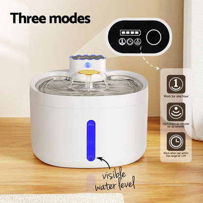 i.Pet 2.6L Filtered Water Fountain Dispenser