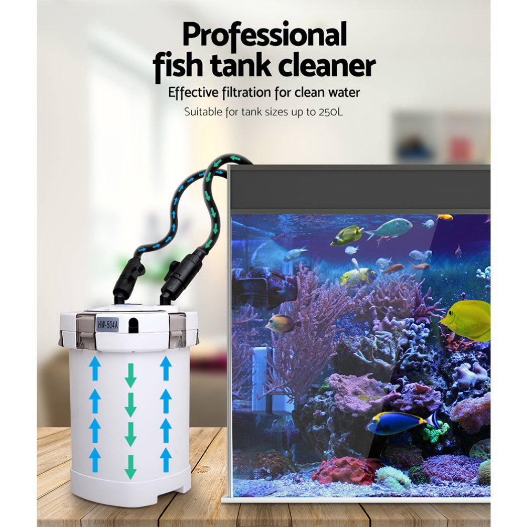 Giantz Aquarium Filter External Canister Water Pump 1250L/H