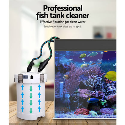 Giantz Aquarium Filter External Canister Water Pump 1250L/H