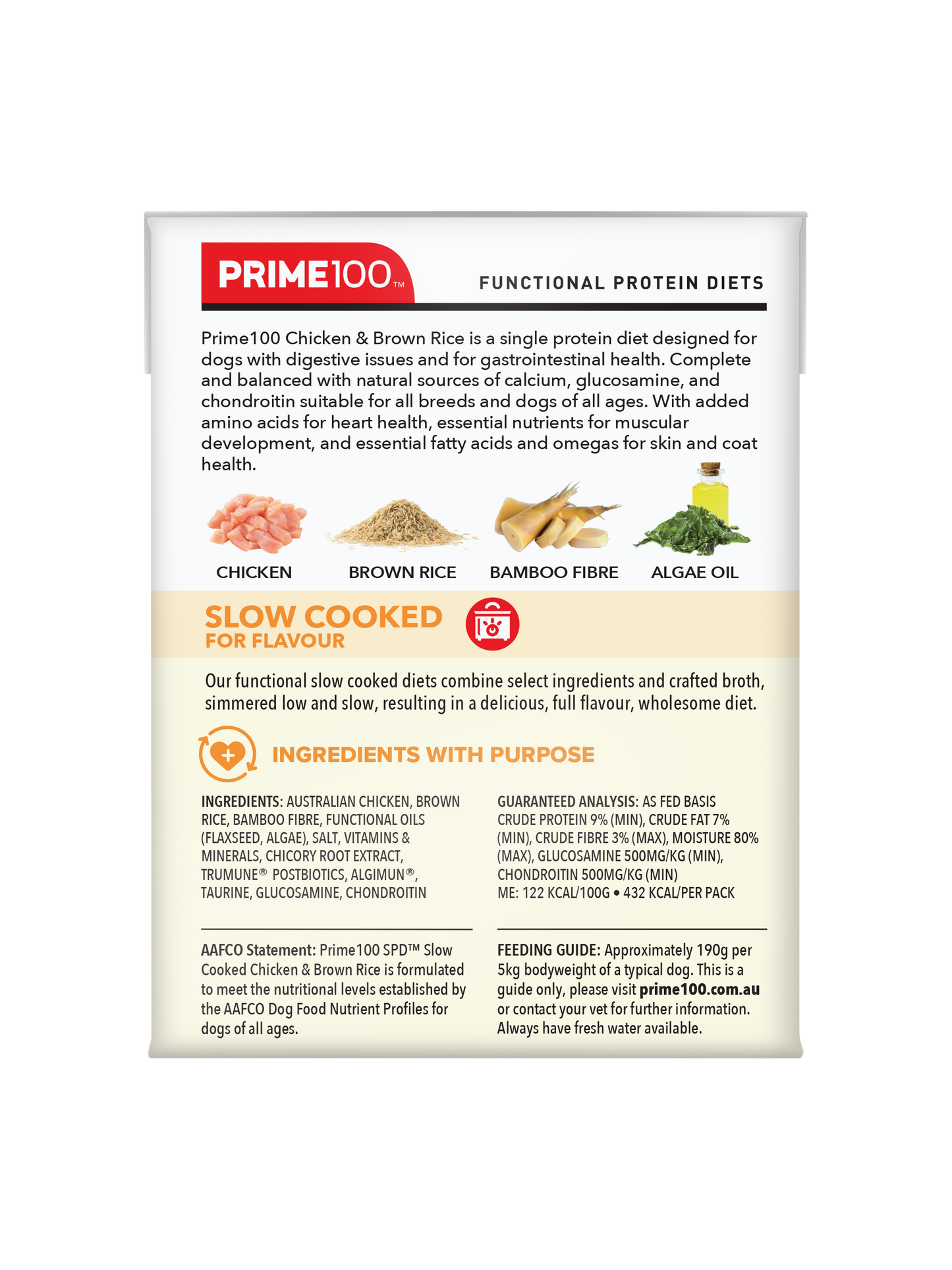 Prime100 SPD™ Slow Cooked Chicken & Brown Rice