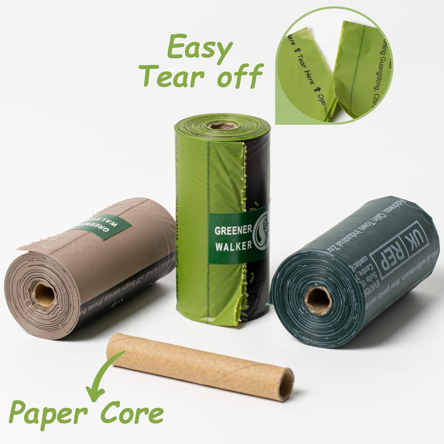 540 Poop Bags for Dog Waste, Extra Thick & Strong, 100% Leak Proof Biodegradable Dog Waste Bags (Brown)