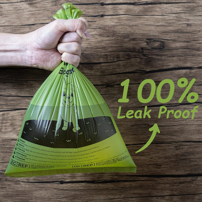 540 Poop Bags for Dog Waste, Extra Thick & Strong, 100% Leak Proof Biodegradable Dog Waste Bags (Brown)