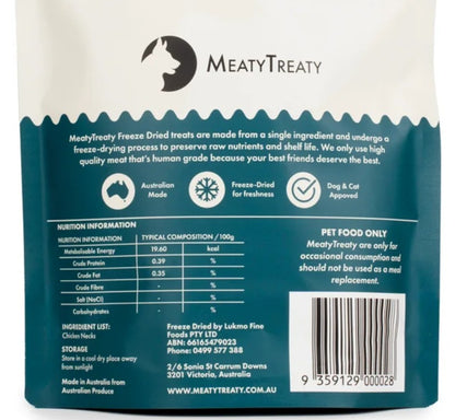 Chicken Necks Cat and Dog Treats 100g