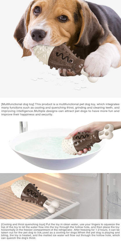 Multifunctional Dog Toy with Cooling, Dental Care