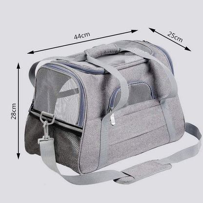 Portable Pet Bag for Small Dogs and Cats - Dark Blue