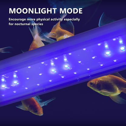 18W Set 2 Aquarium Blue White LED Light for Fish Tank 75-95cm