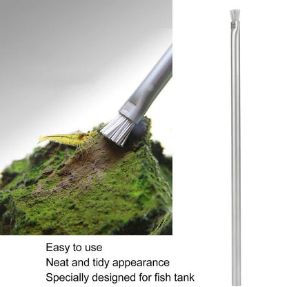 Algae Cleaning Brush for Stone, Wood, Aquarium Water Grass, Landscaping - Soft Brush Wire-23cm