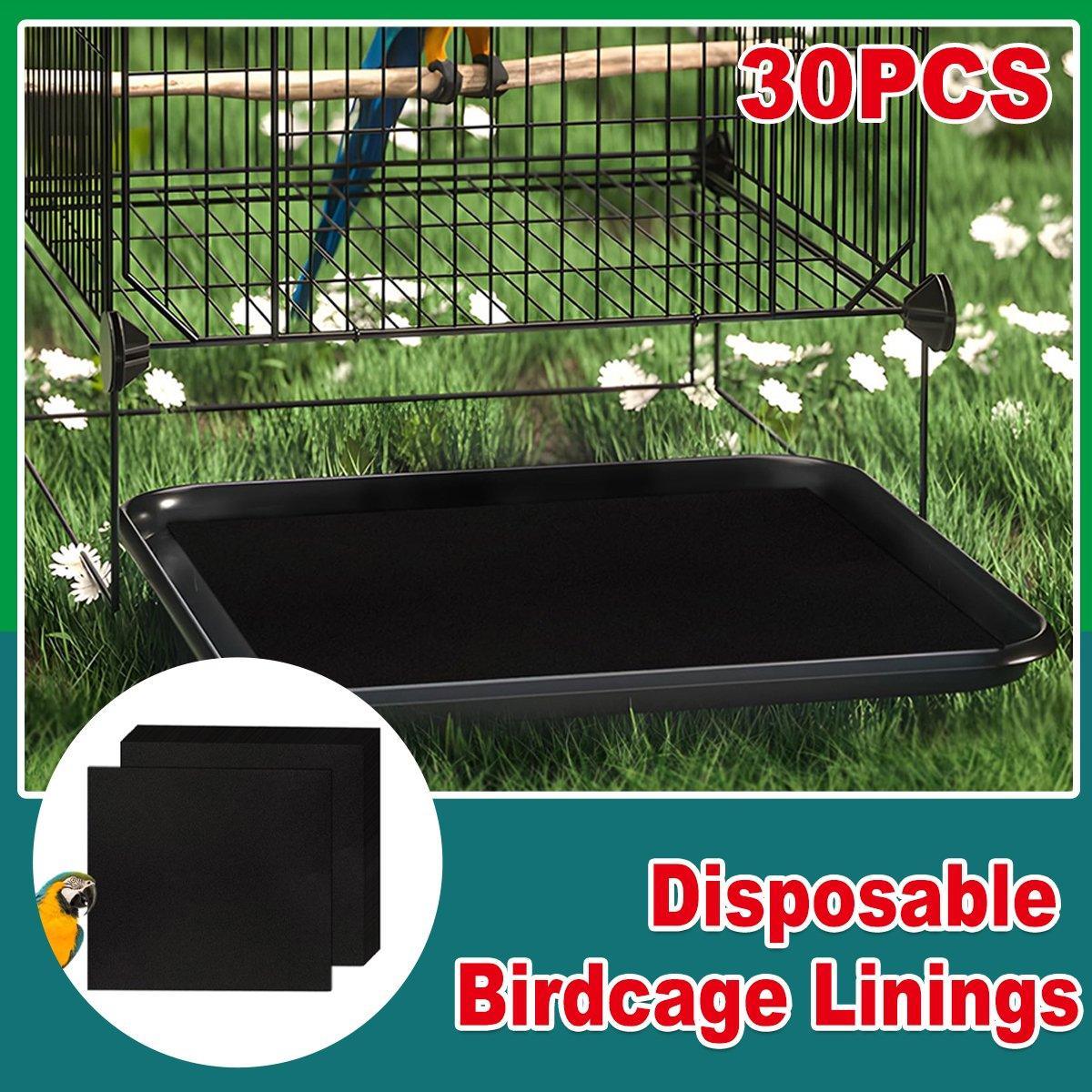 Disposable Birdcage Liner Pads - 30 pieces