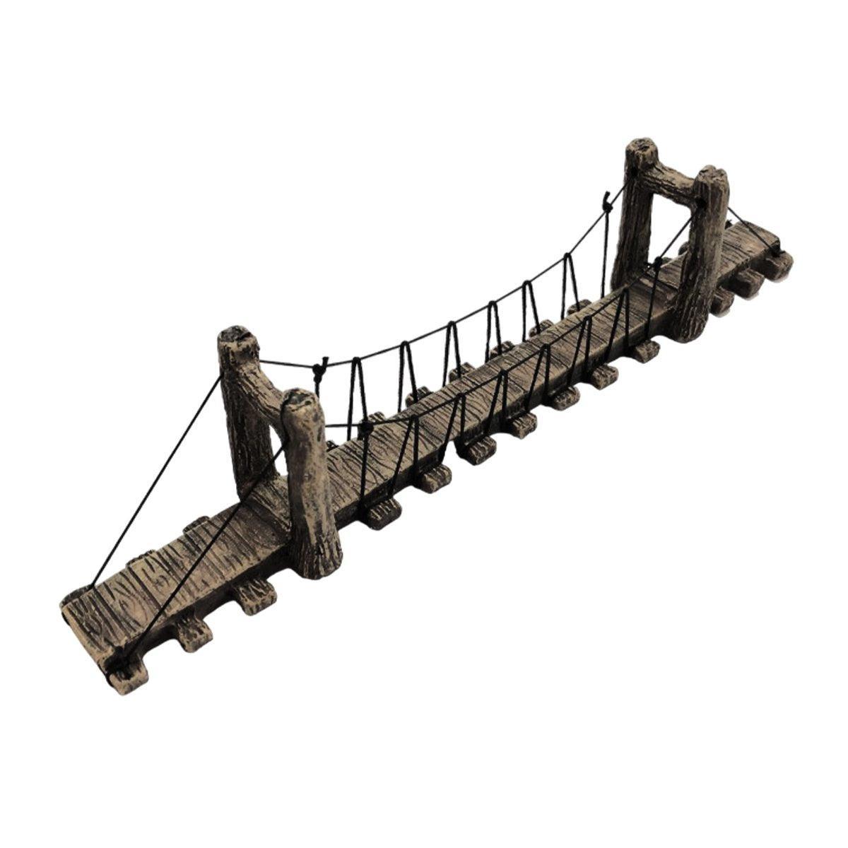 Resin Suspension Bridge Aquarium Decoration - Large