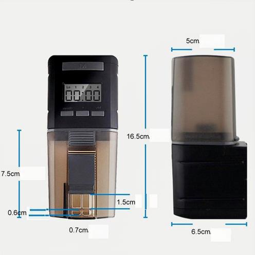 Automatic Fish Feeder - Intelligent Timing Aquarium Large Capacity Food Dispenser