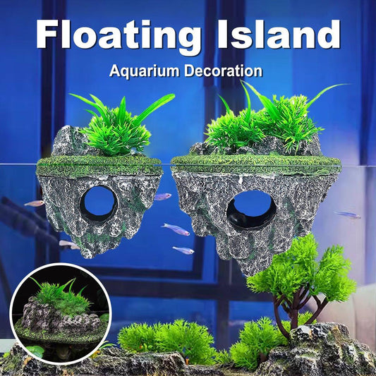 fish tank accessories australia MWYZGMOLD Aquarium Floating Island Decorations, Interactive Toy for Betta Fish, Guppies, Goldfish, Shrimps, and Hermit Crabs : Aquarium Supplies Online Australia |