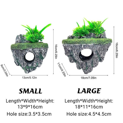 Fish Tank Aquascape Hoverstone Natural Rock Landscaping for Aquarium - L