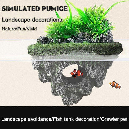 Fish Tank Aquascape Hoverstone Natural Rock Landscaping for Aquarium - L