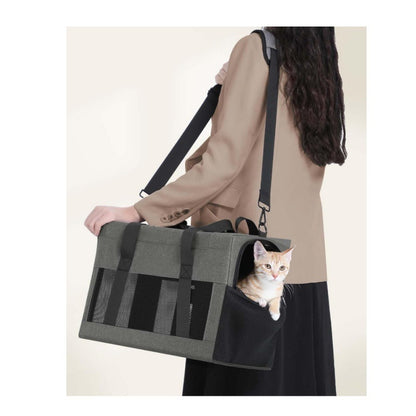 Pet Carrier for Small Cats & Dogs - Sturdy, Breathable & Collapsible Travel Bag