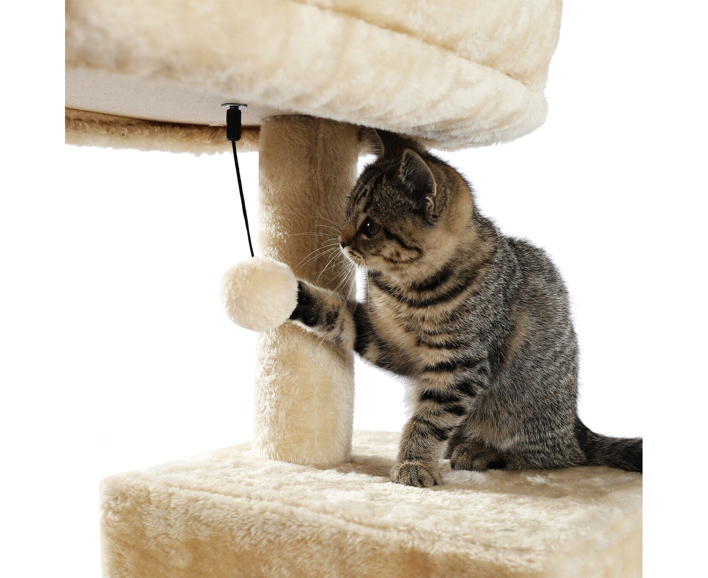 Road Cat Tree Tower Scratching Post Scratcher Wood Condo House Bed Cat Toys 143Cm