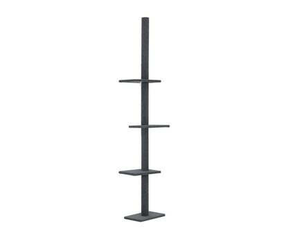 I.Pet Cat Tree 290Cm Tower Scratching Post Scratcher Floor to Ceiling Cats Bed Grey